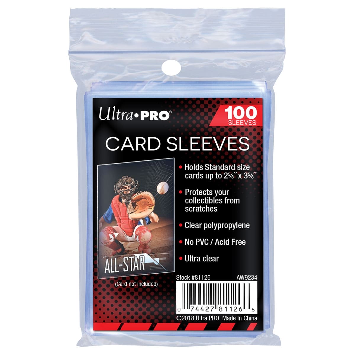 Ultra Pro - Sleeves - Standard x100 - Stor Safe - Transparent